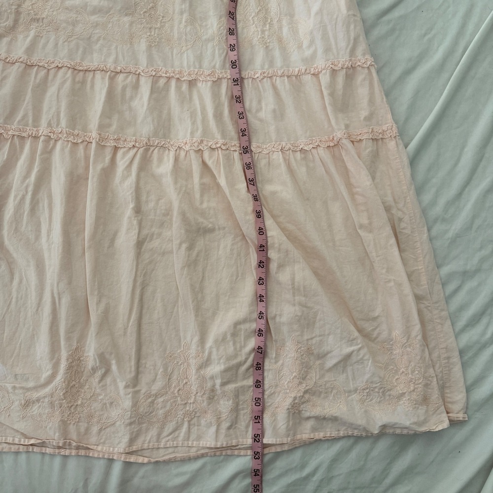 Soft Surroundings Anastasia Nightgown Dress Size M Pink Boho Romantic - Picture 6 of 8